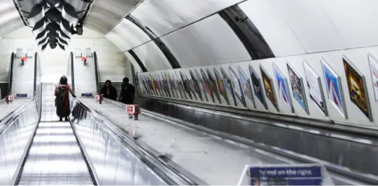 Advertising on the underground