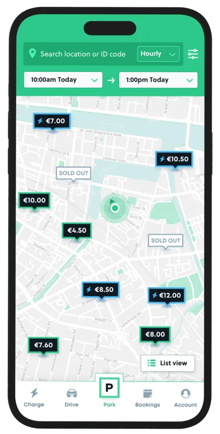Screenshot of app
